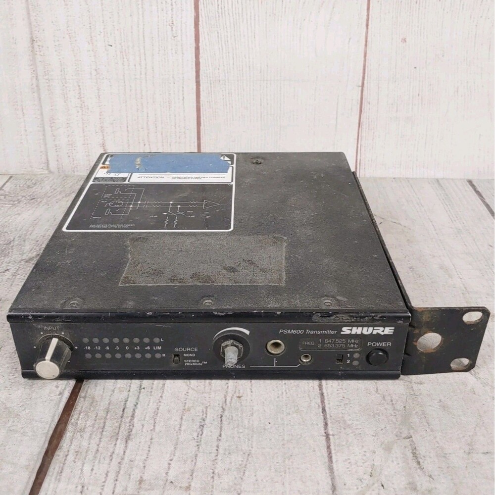 Shure PSM600 Transmitter - IEM System In-ear - Model P6T-PSM - TESTED WORKING